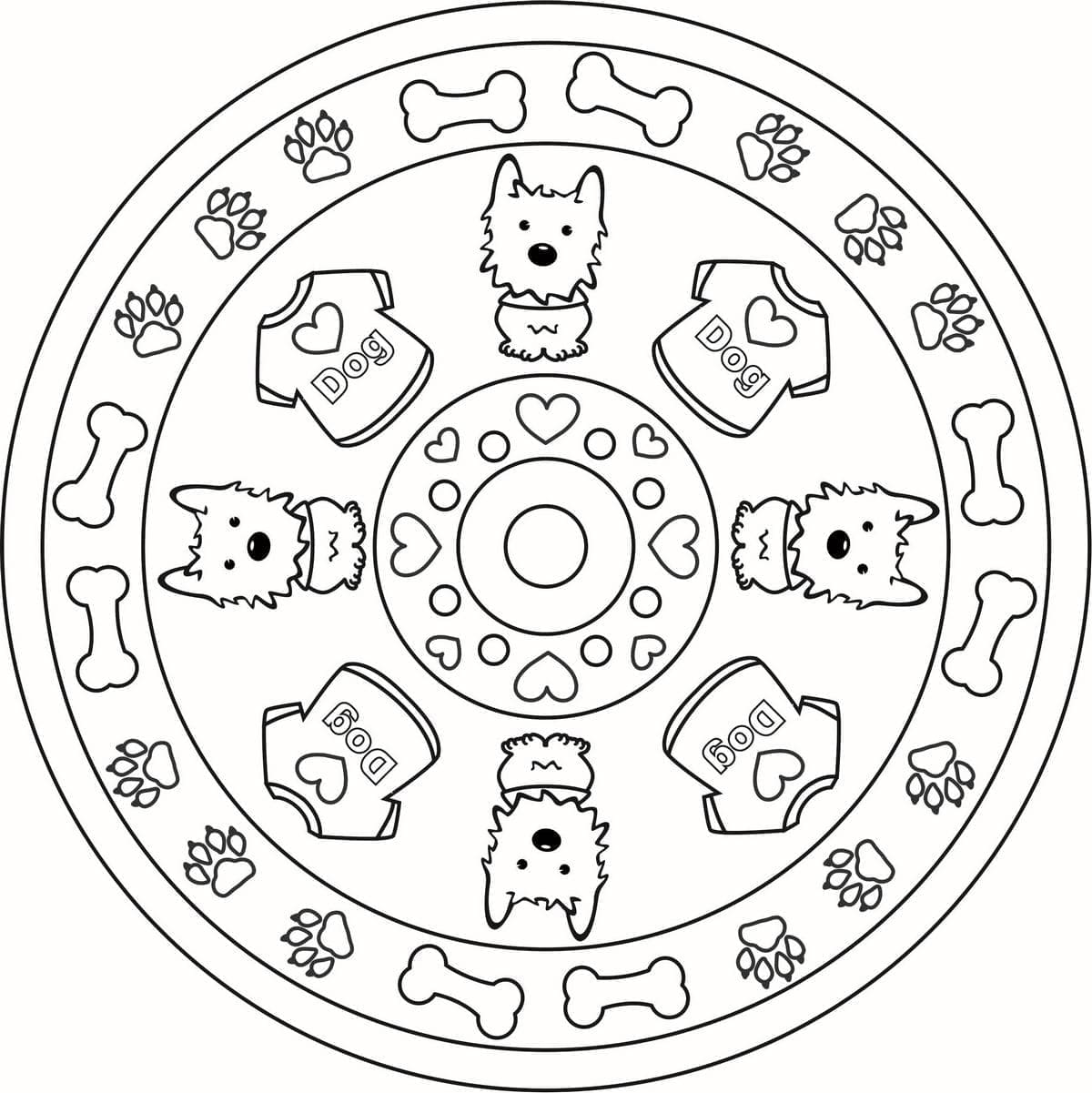 Mandalas Chien 43